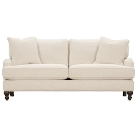 Sofa with Castered Turned Feet